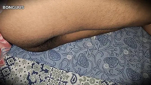 Desi Aunty sharing bed when Husband is not at home Hairy Pussy Fucking