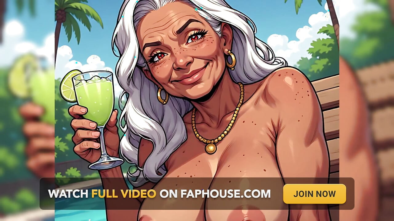 Sexy MILFs Topless Poolside Art