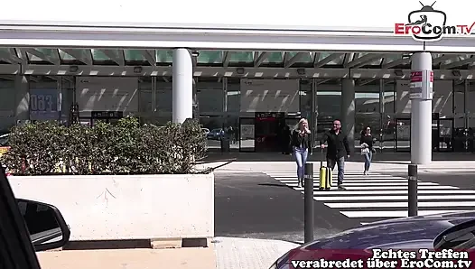 German vacationer picked up at mallorca airport and fucked