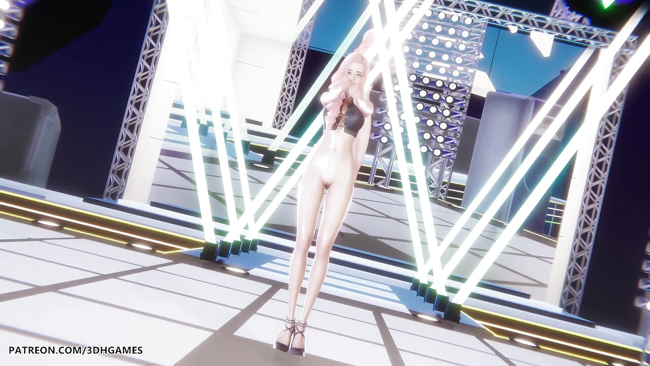 Mmd Twice - Jeg kan ikke stoppe meg Seraphine Sexy Striptease League of Legends Hentai usensurert
