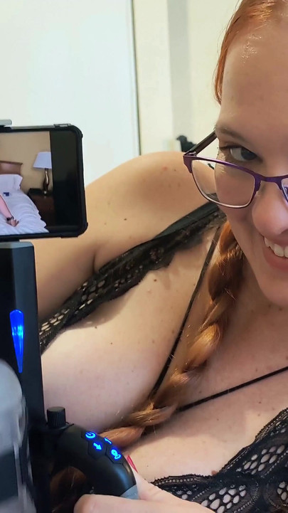 Powerful moment from "POV Making You Cum To My Video While I Use The Xmperor DeepJoy X12 Male Masturbator On You"