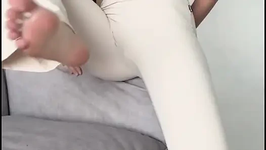 Pantat seksi yoga kaki panjang