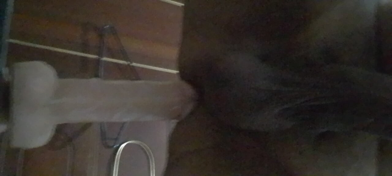 Im Riding a dildo and cumming hard