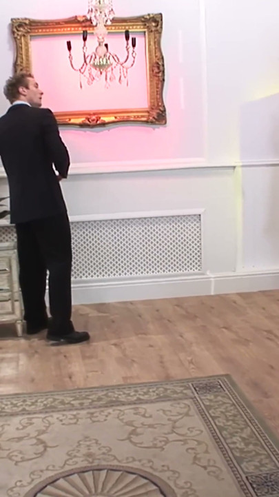 Busty Brunette and Platinum Blonde in Corsets Share a Cock in the Boutique