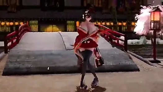 3D грудастая девушка танцует - Тайхоу (Azur Lane)