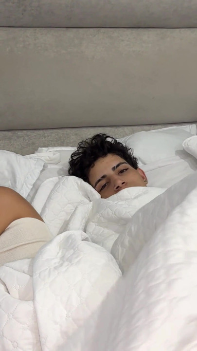 I share a bed with my girlfriend and her best friend and we end up in a rich interracial threesome. | Clip 2