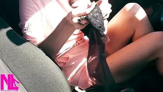 Changing Torn Pantyhose for Black Stockings