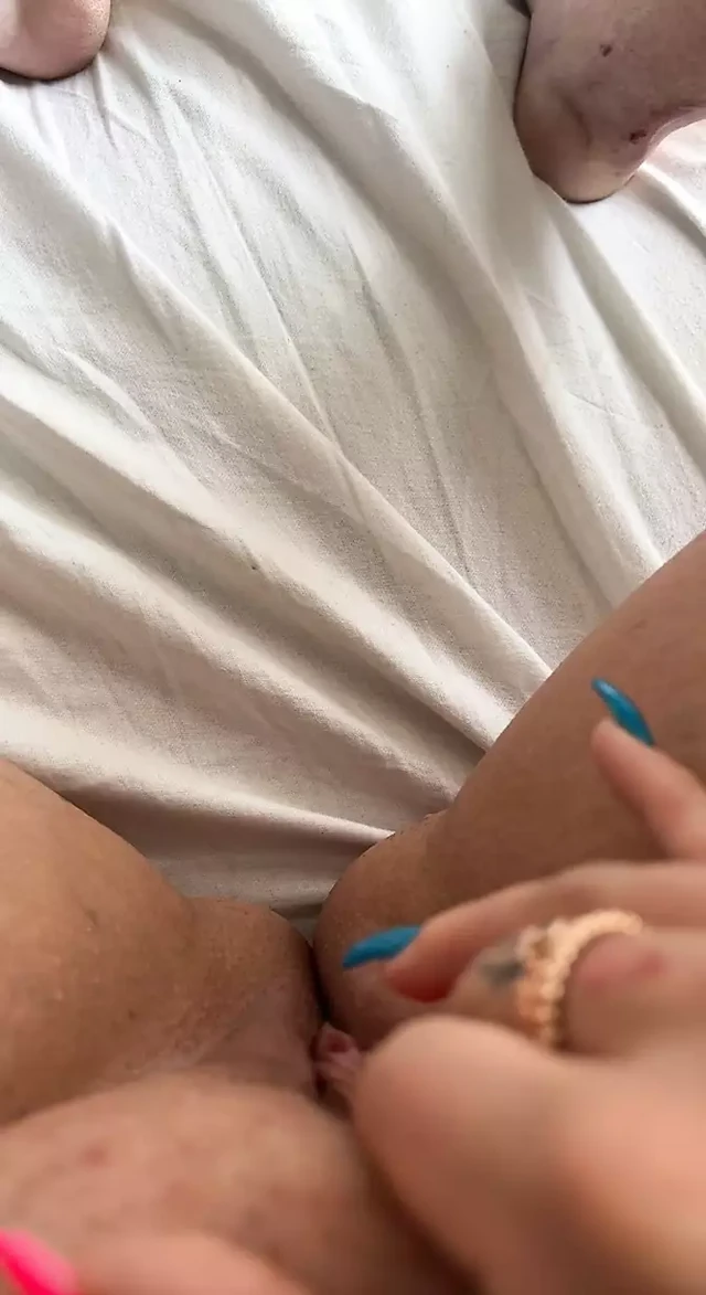 Fingering my tight little pussy