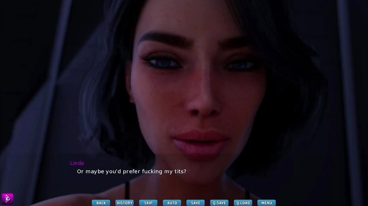 Une femme à gros nichons et gros cul baise enfin son béguin - gameplay, partie 2