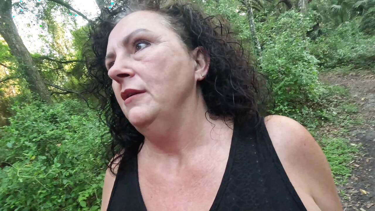 Lady in the Park was Lurking for a Stranger Cock