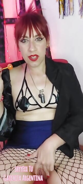Shyyfxx Your Bossy Boss Jerks Out with a Lollipop and Forces You to Lick Her Pussy Humiliation