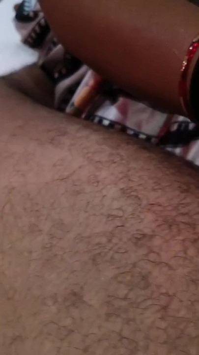 Powerful moment from "Aunty handjob, blowjob,footjob"