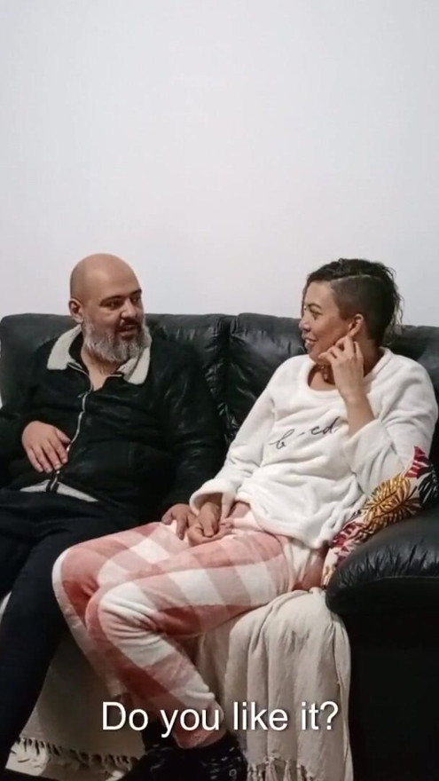 Stepfather comes home and finds his stepdaughter on the couch and she seduces him until they have sex. | Clip 1