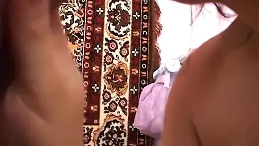 Pregnant woman rides a hard cock