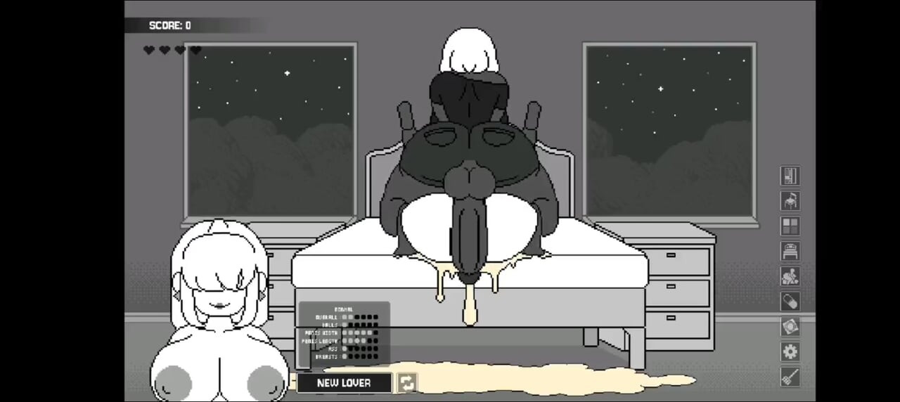 The most crazy futanari game - wife's bedroom gameplay
