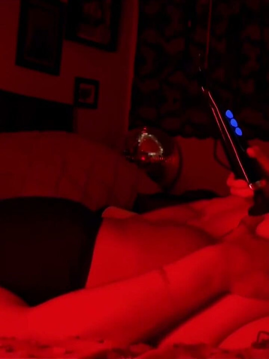 Nyx Cums Over and Over on Hex's Strap Loudly!