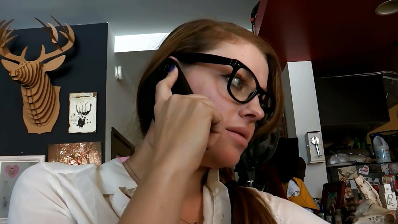 Red Pillows and a Tattooed Roommate - Redhead Licks Her Until She Shakes