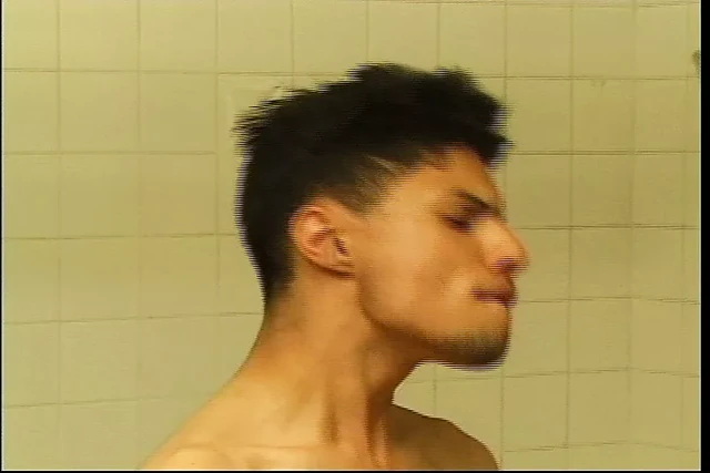 Hot blowjob and hard asshole fuck in bathroom