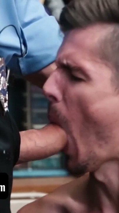 YoungPerps - Hunk Security Accepts Anal Compensation From Young Mischievous Boy Caught Stealing | Clip 1