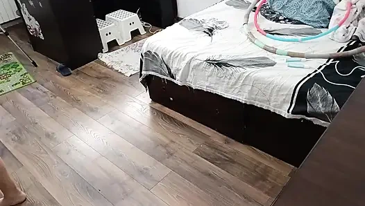 Sexy Wife Workout at Home Naked.