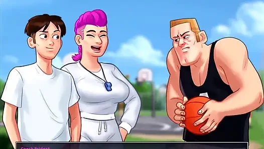 Summertime saga - Jenny had her baby. Johannes fucked Odette on the bike. Johannes fucked Roxxy