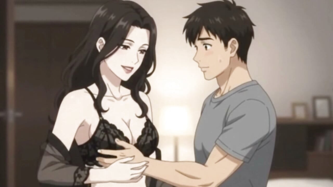 Stepmom's teach Private Lingerie Lesson to her stepson