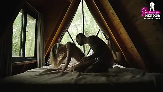 Intimer analsex in einer hütte mit einer perfekten zierlichen blondine