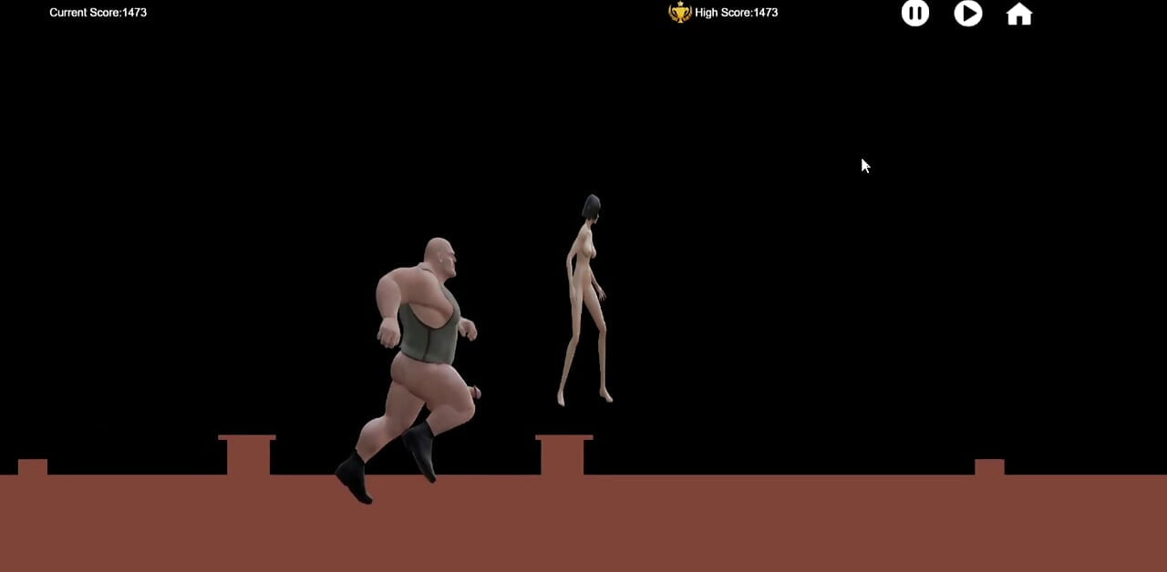 Naked Run 1.0 Game play