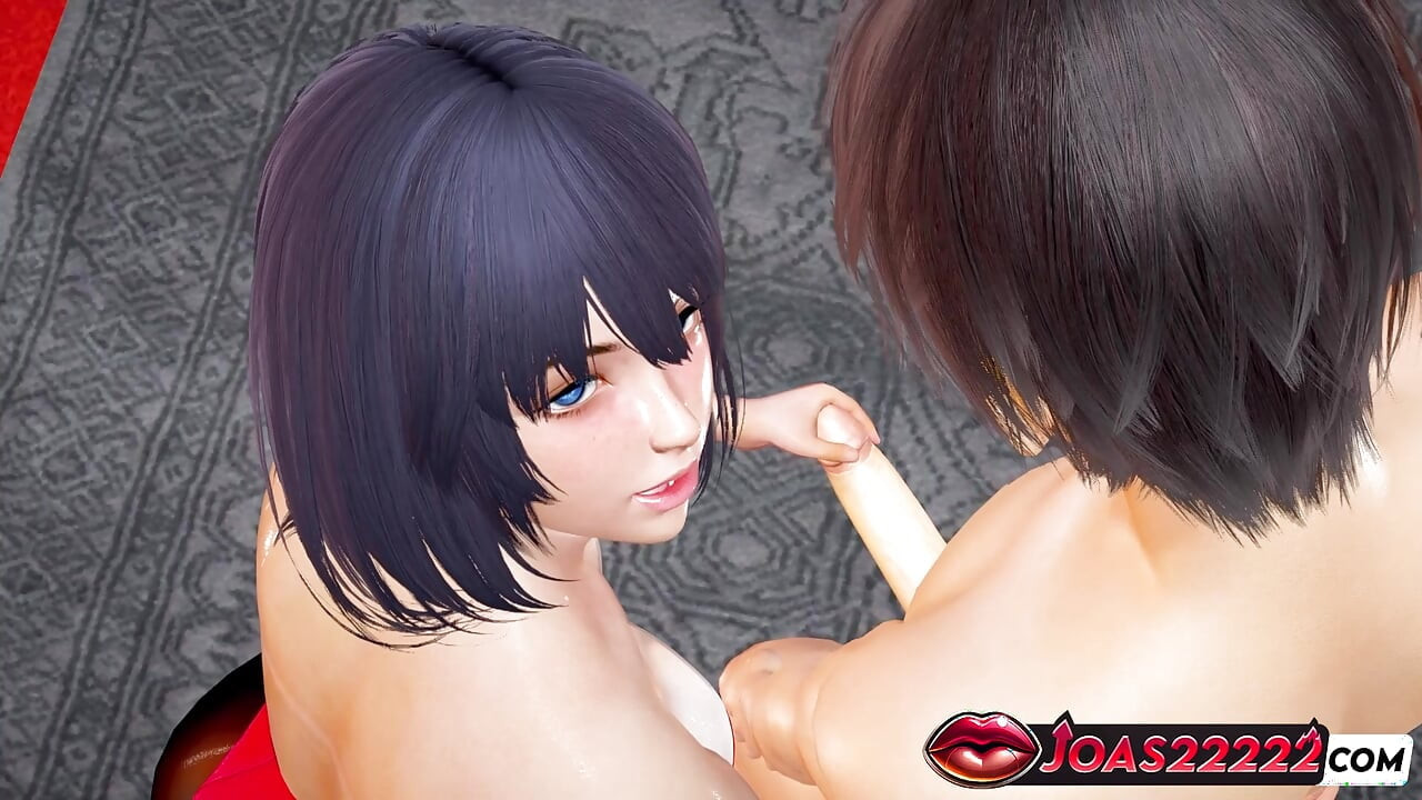 Ryuko Bunny Cosplay 3D Animation - Frenulum Licking, Handjob Service, Sloppy Blowjob Cumshot
