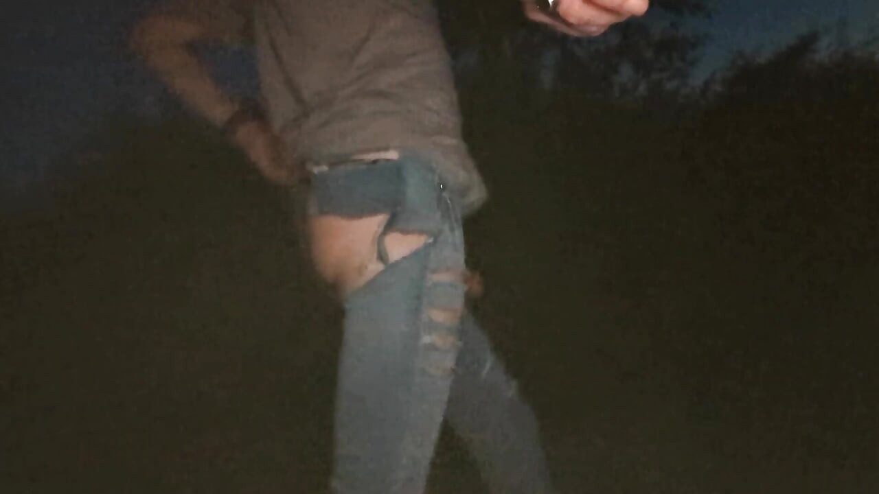 Walking Through the City in Bottomless Jeans