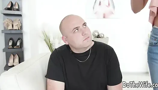 Schwanzhungrige ehefrau francys belle lässt ihren cuck zuschauen