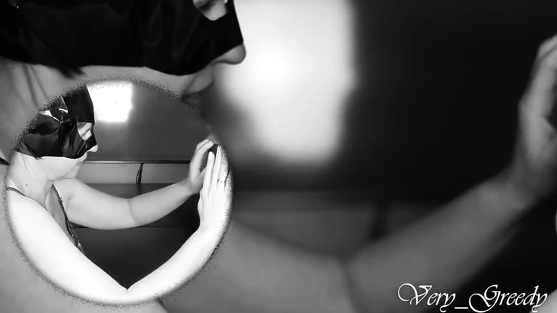 MILF Catwoman Sucks a Big Cock and Swallows the Cum Then Licks It From Her Hands in Double View