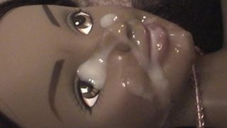 Камшот на лицо куклы Барби с камшотом на лицо