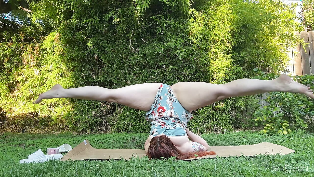 Outdoor Yoga and Stretching with Siri Dahl - Too Hot for Youtube