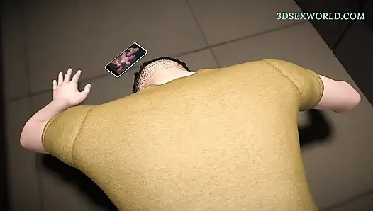 Crazy Threesome: Chubby Stepmom x BWC Stepson x BBC Neighbour (3D Animation)