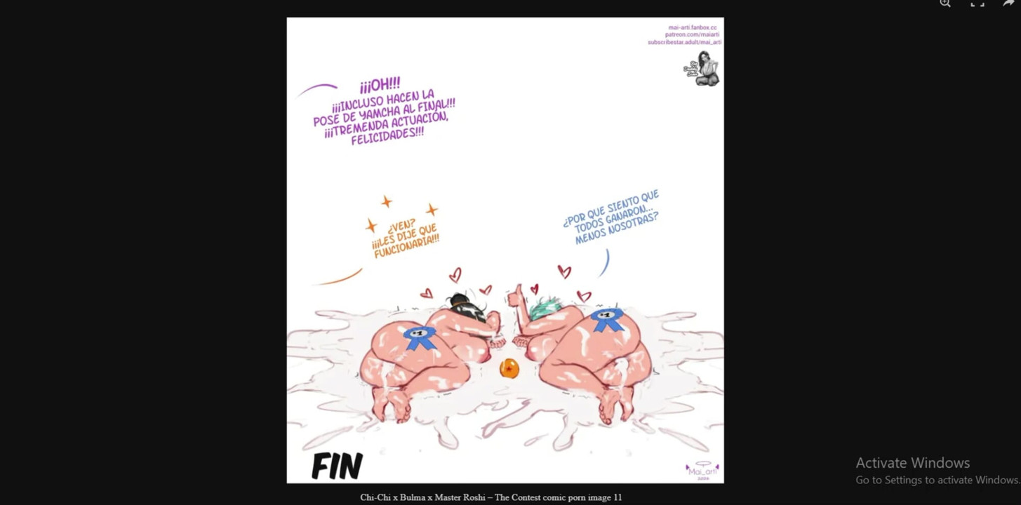 Chi-Chi x Bulma x Master Roshi – The Contest comic porn