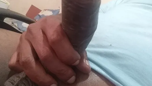Indian Old Man Virgin Uncut Cock Play Alone