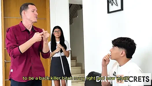 ICH FICKE DIE NEUE HAUSHÄLTERIN UND MEIN STIEFVATER WIRD WÜTEND, WEIL ER SIE ZUERST FICKEN WOLLTE.