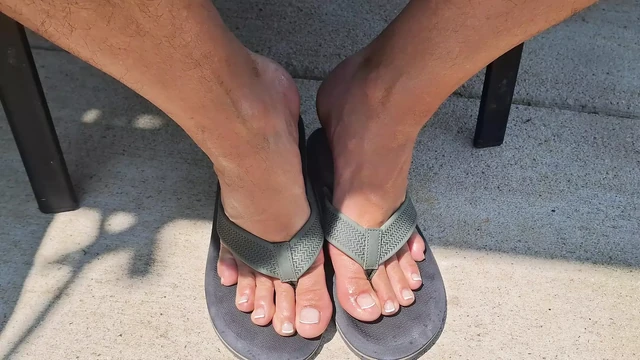 A pair of big soft soles for you to rub you face and cock all over