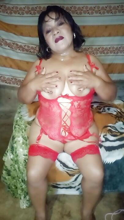 afternoon in red lingerie