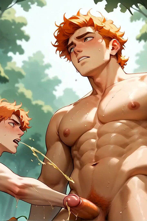 Horny Guy's Cum-soaked Butt Ride in the Muscular Forest: the Greatest Gay XXX Porn!