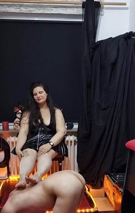 BBW MILF Domina Forces Dumb Slave to Worship Her Sweaty Feet - Foot Fetish Humiliation