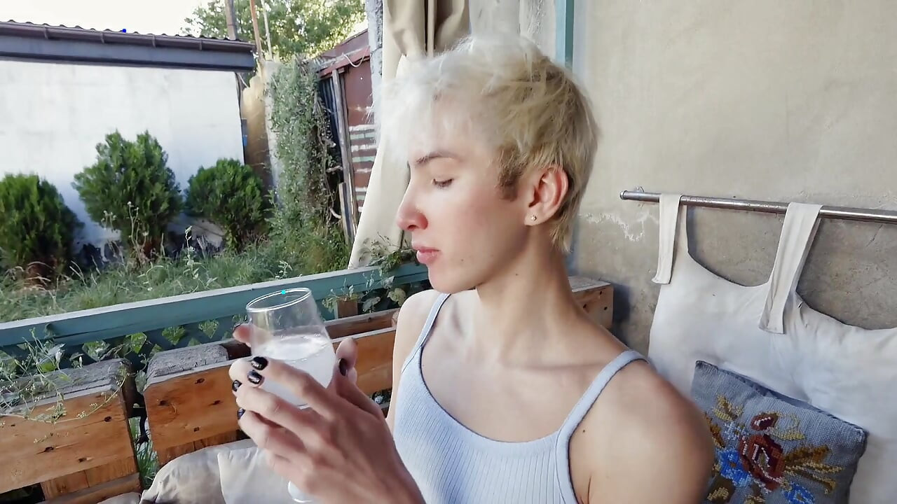 I Sucked My Stepfather's Cock Outside and Took His Cock in My Hole