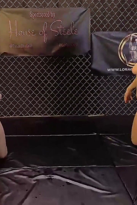 Naked Oil Sex Fight: Mars Solo & Sinthia Bee - Ending in an Intense Orgasm