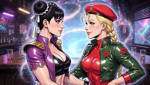Cammy dan chun li lagi asik ciuman sama ai