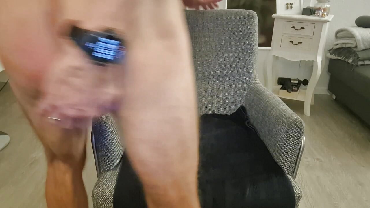 Two dildos ridden to squirt
