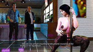 As cenas de sexo emocionantes de Anna # 19 pole dance - jogo 3d