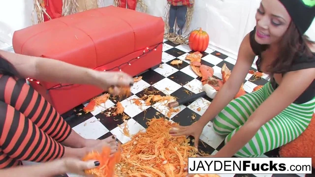 Jayden and Kristina's Pumpkin Fun