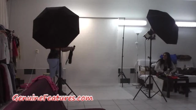 Czech girls having fun in backstage
