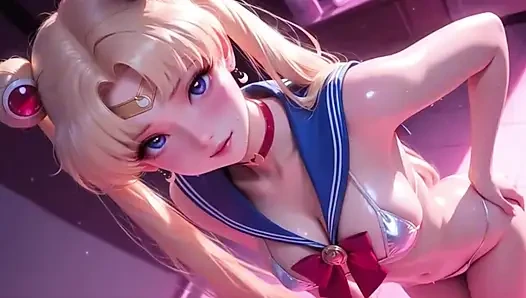 Anime-mädchen in provokativer dessous necken SFW SET 10